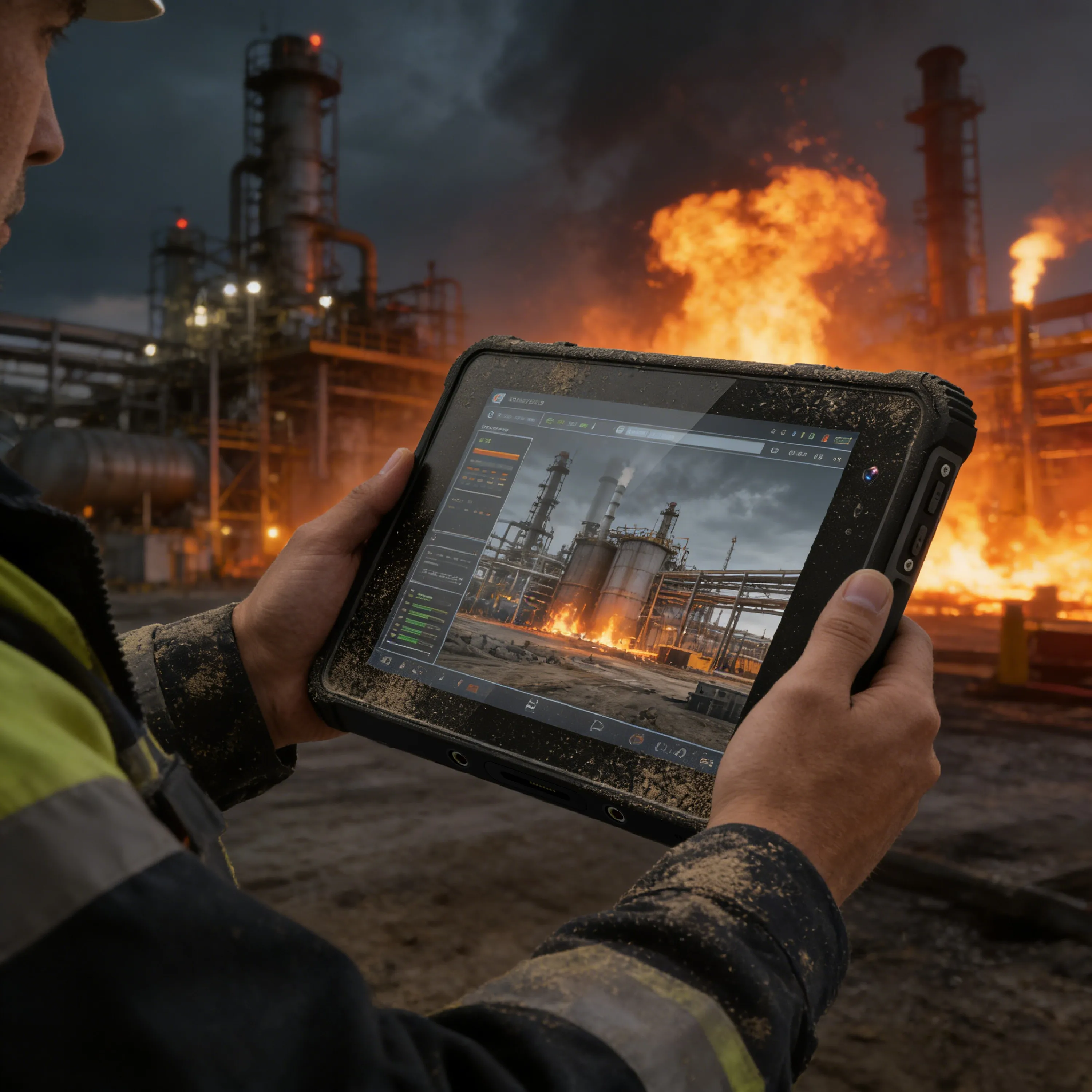 

For H81 Wholesale 4G Waterproof Explosion-proof MTK Octa Core Android 15 8GB 8" Industrial Barcode Scanners Rugged Tablet