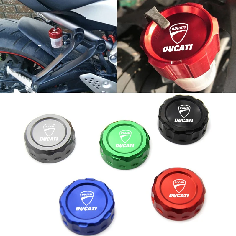 

Motorcycle Rear Brake Fluid Cylinder Master Reservoir Cover Caps For Ducati Scrambler Multistrada 950 1100 1260 Sport Monster