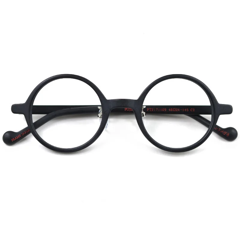 HDCRAFTER Top Quality Acetato Óculos Quadro Homens Mulheres Óculos Ópticos Frames Prescrição Compute Óculos Redondos Vintage