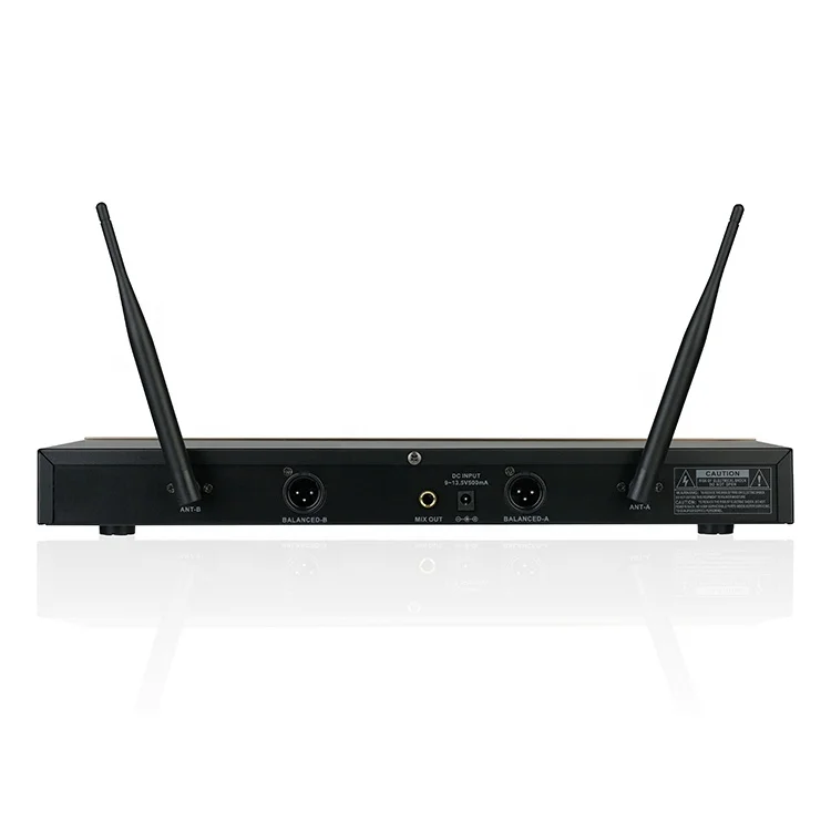 RIY-0317 Wireless Microphone 2 Channel UHF Wireless Microphones Sound System Performance Wireless Mic