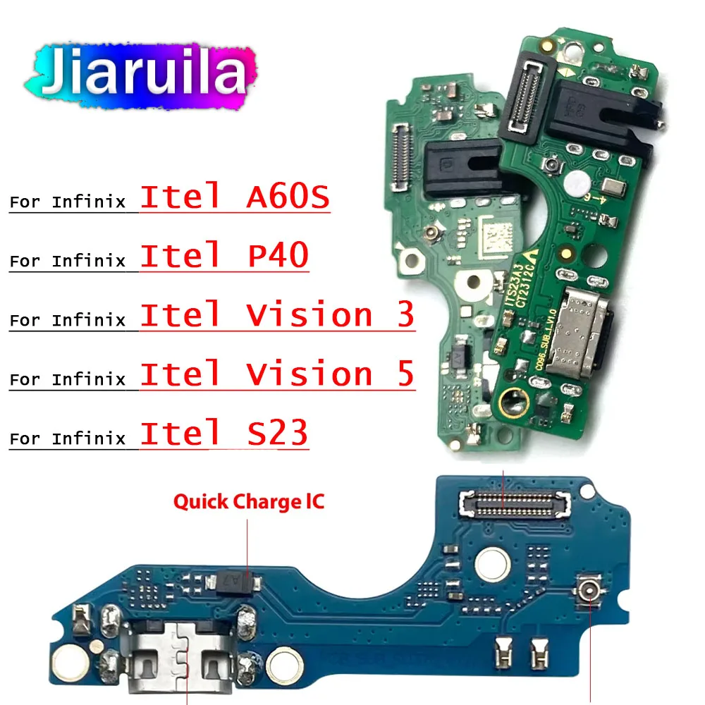 

10Pcs USB Charging Flex Cable For Infinix Itel A60S P40 S23 S665L Vision 1 Plus Charger Port Dock Connector