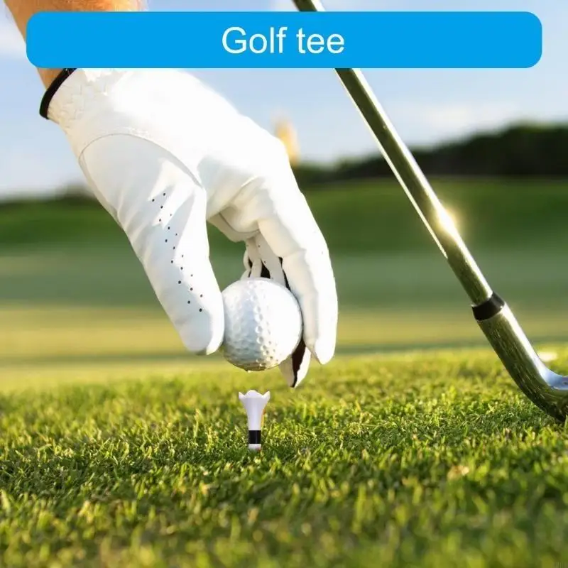  20Pcs More Distance Consistent Height Tees Golfs Tees Golfs Holder Tees Set