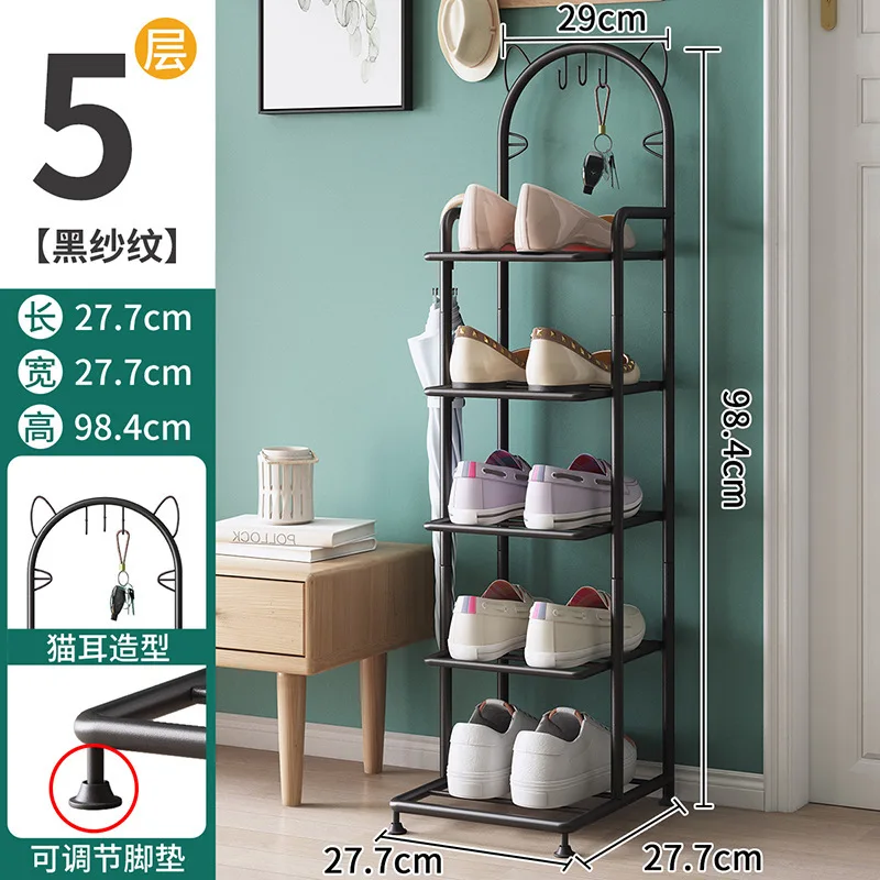 PR2  Simple shoe cabinet for home door dustproof storage artifact dormitory indoor rental house multi-layer space-saving shoe