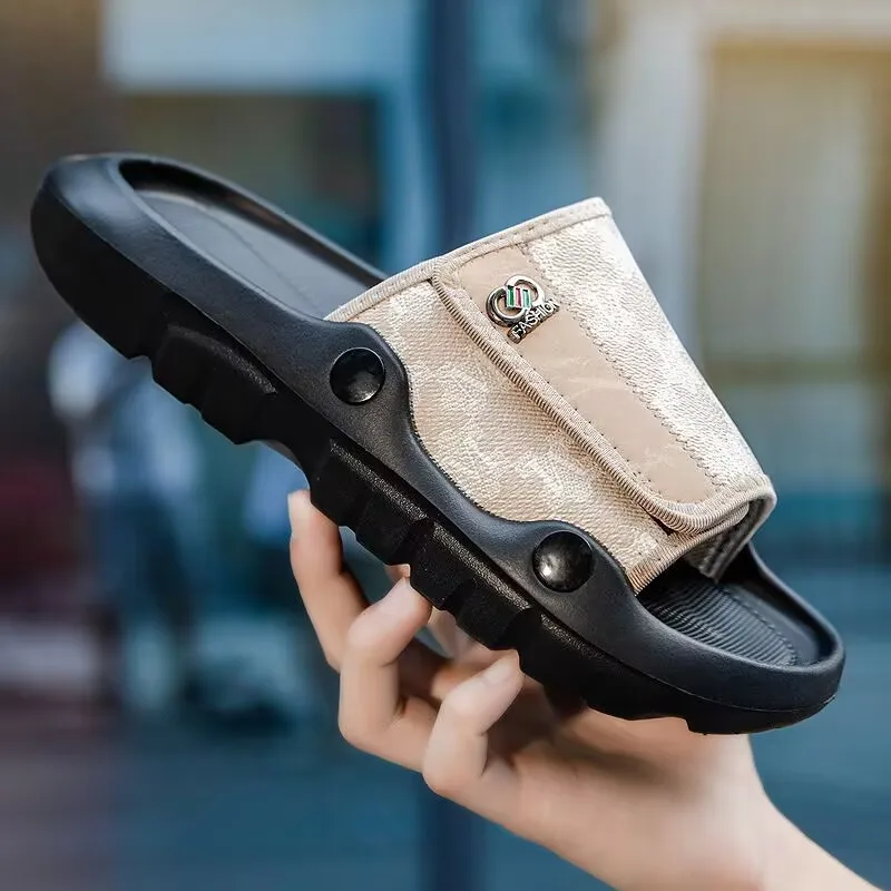 

2026 Summer fashion soft-soled lightweight slippers for men outdoor comfortable anti-slip unique and simple versatile stylish