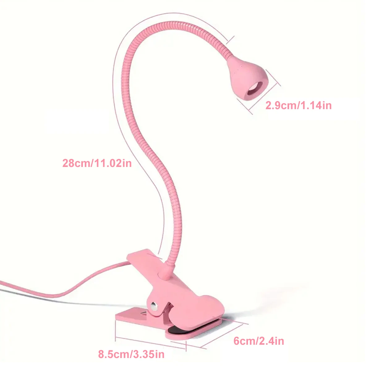 LED Nail Lamps 3W 395nm  Flexible Gooseneck Lamp Quicky Dry Nail Manicure Dryer Gel Polish Curing Light for Gel Nails