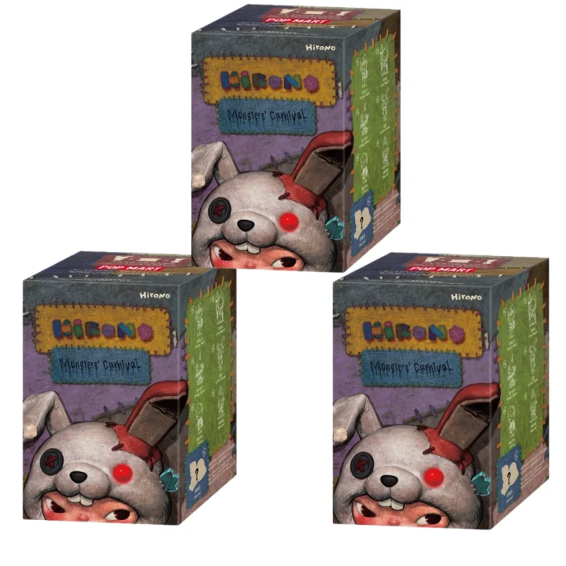Nieuwe Originele POPMART Hirono Monsters' Carnaval Serie Blind Box Desktop Scène Decoratie Speelgoed Modellen Mystery Box Halloween Geschenken