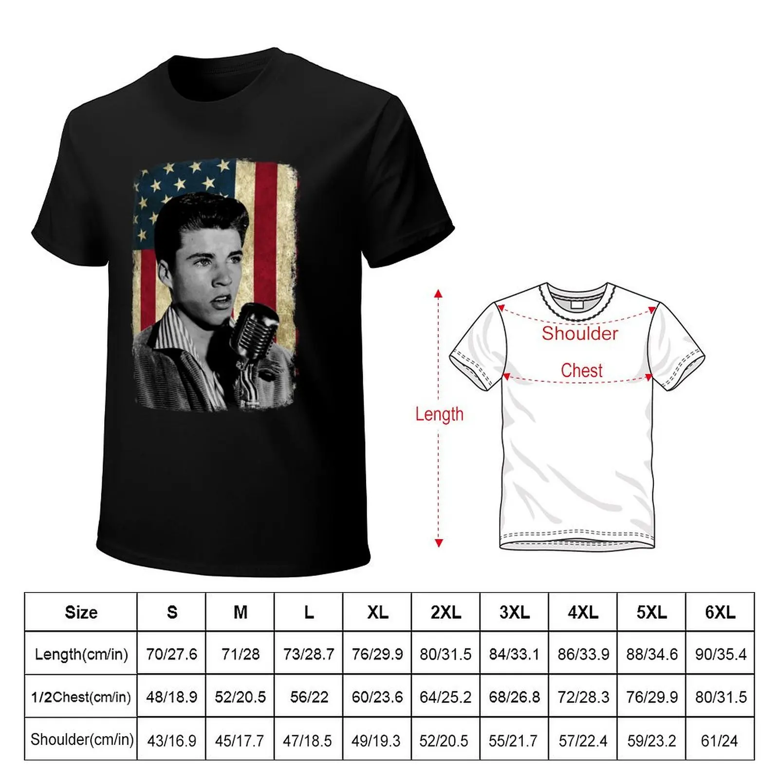 Vintage American Ricky Flag Nelson Legend T-shirt Aesthetic clothing summer top blanks boys whites mens big and tall t shirts