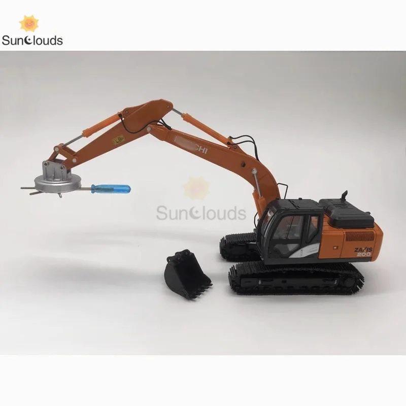 For Hitachi ZX200-5A precision edition magnet sucker gripper excavator metal Model 1:50 Die Cast Model Toy Car & Collection Gift