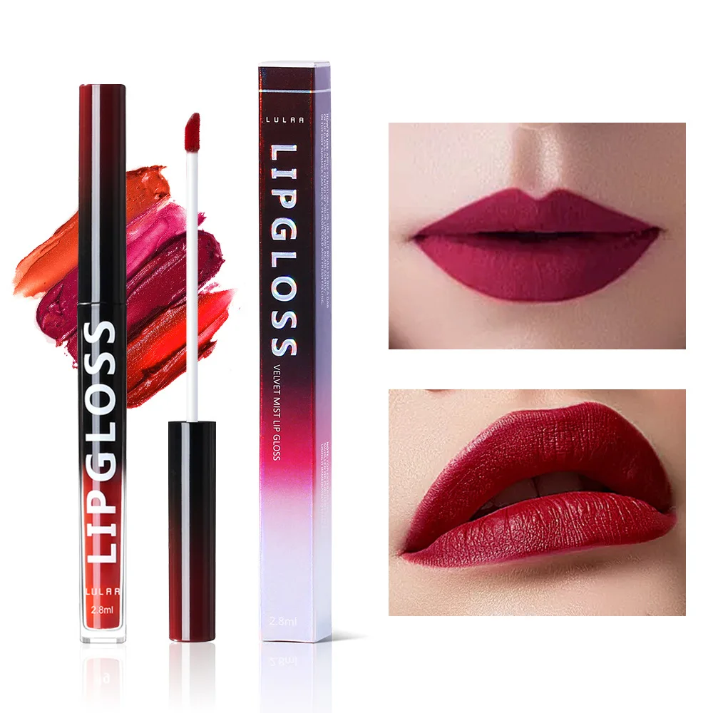 1~4PCS Air Matte Lip Gloss Velvet Lip Glaze Waterproof And Not Easy To Fade 10 Color Matte Lip Gloss TSLM1