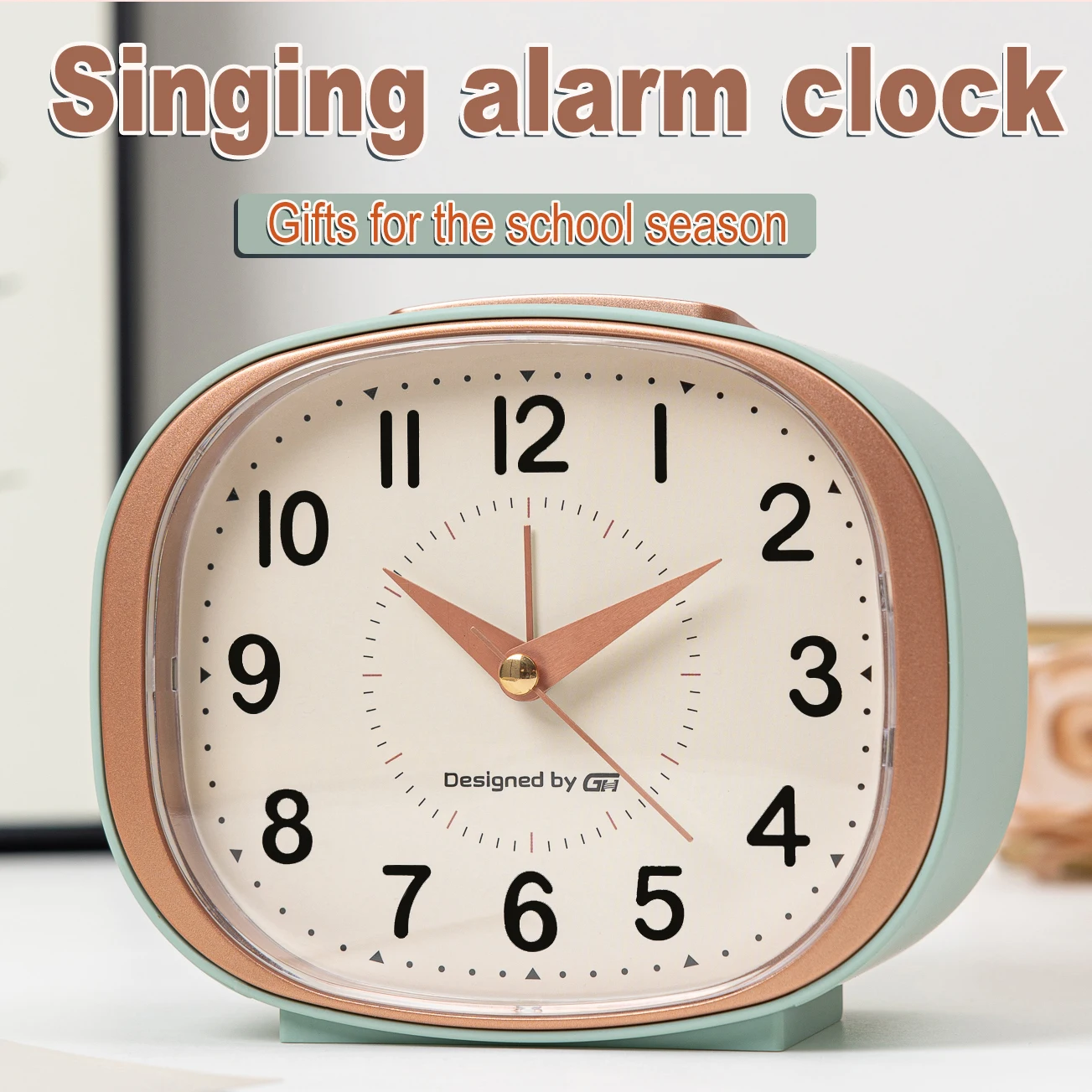 

This quiet music alarm clock is perfect for your desk or living room and includes snooze and night light functions.