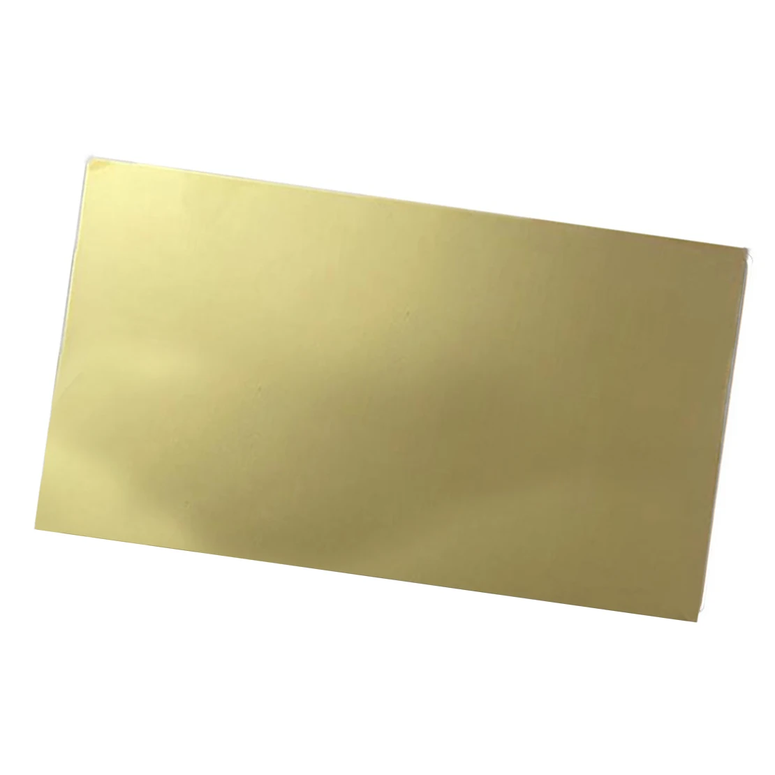 Car Stick On Sun Visor Vanity Cosmetic Mirror 15x8cm Gold Stainless Steel