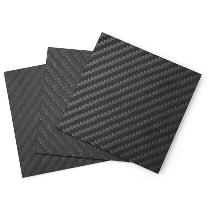 

1pcs 3K High-Strength Carbon Fiber Board Custom Ultra Light 0 2mm to 10mm Thickness