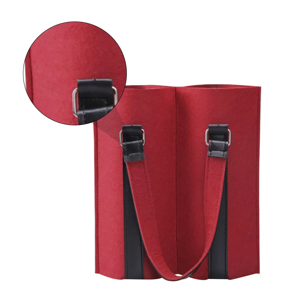 Sac fourre-tout en feutre rouge réutilisable, sac à main HI, sacs à main de bonbons, Noël, haut de gamme