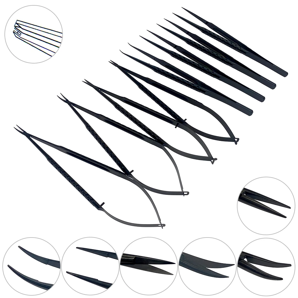 Micro Scissors Needle Holder Forceps Neurosurgery Microsurgical Orthopedic Instruments  Ophthalmic