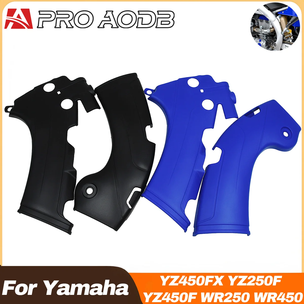 Plastic Frame Guards Protector Covers Fit Yamaha YZ250F YZ450F WR250F WR450F Series 2018-2022 Dirt Bike Frame Protection Parts ﻿