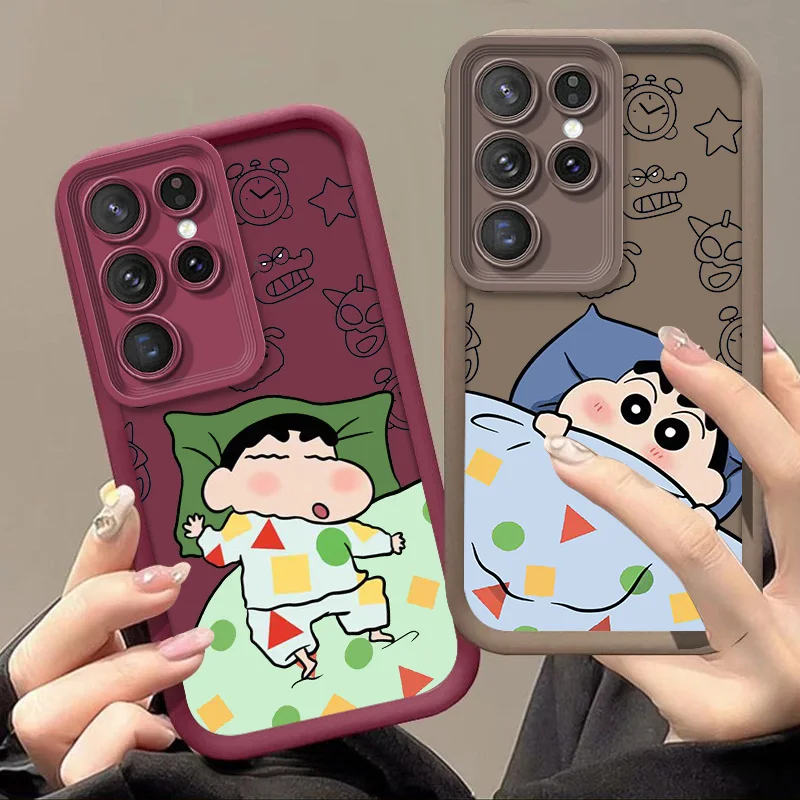 Crayon Shin-chan For Samsung A24 A30 A31 A32 A33 A34 A50 A51 A52 A53 A54 A71 A73 A15 A25 Eyes Ladder Phone Case