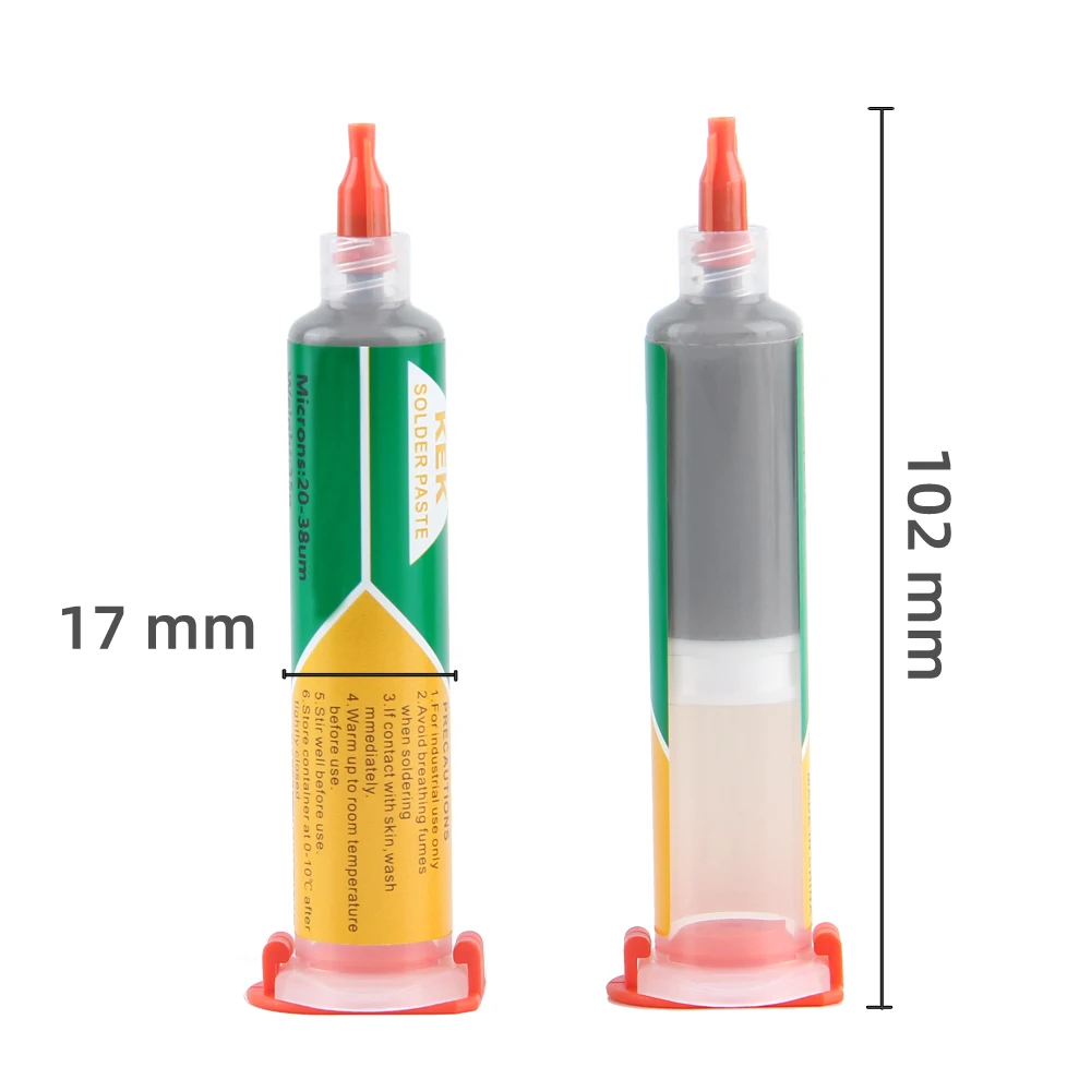 Low Temperature Solder Paste Sn42bi58 Melting Point 138 ℃ Soldering Flux SMD Soldering Paste Needle Tube Type Pushrod and needle