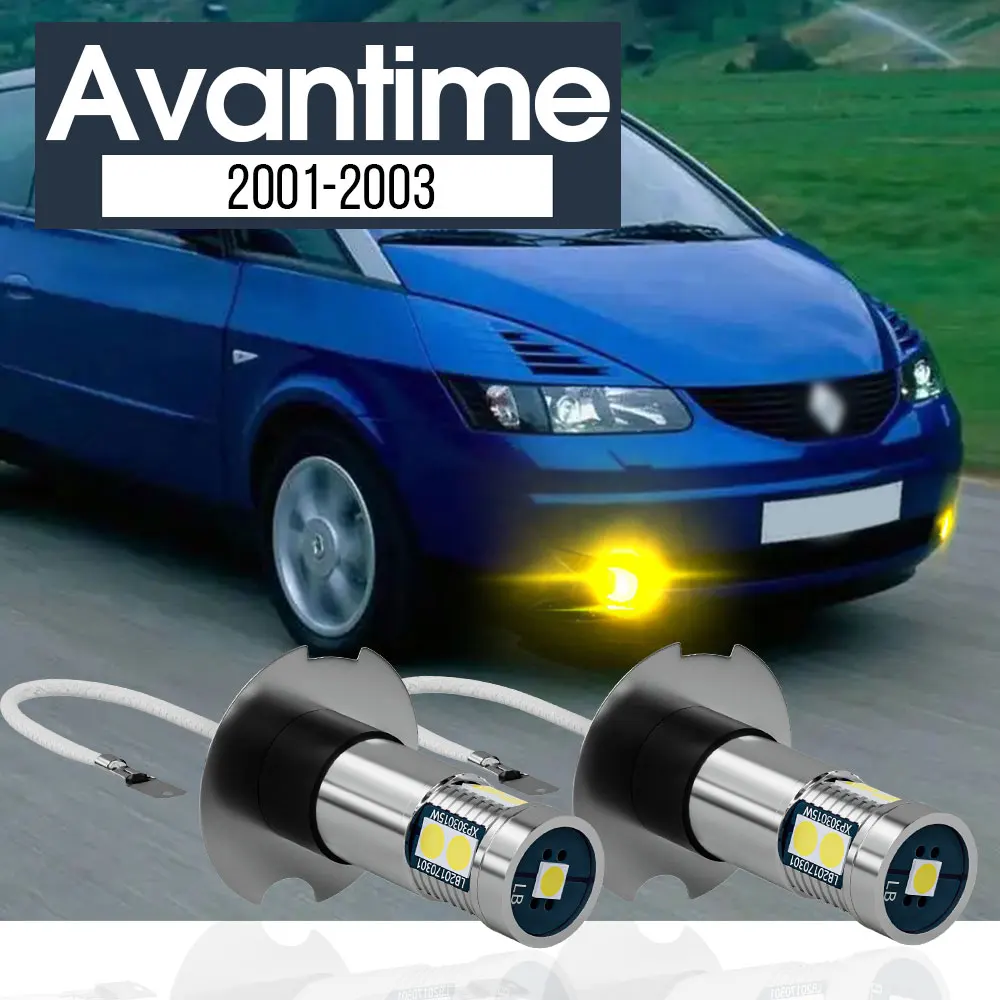 

2pcs LED Fog Light Lamp Blub Canbus Accessories For Renault Avantime 2001 2002 2003