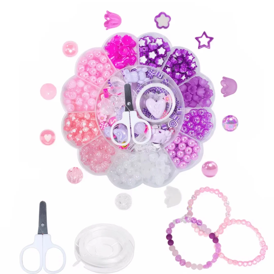 13 Gitter mit 0,6-2,6 Zentimeter großen, farblich gemischten Acrylperlen, DIY-Herstellung von Armbändern, Halsketten, Ringen usw. – Detail 3