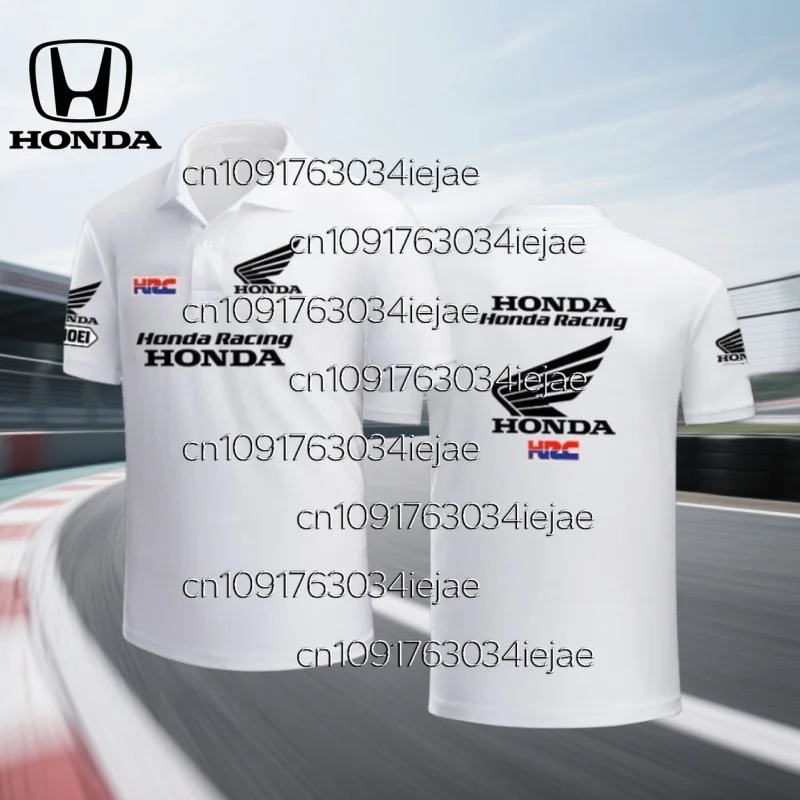

MOTO Honda Men's POLO Shirt Locomotive Team Racing Suit Summer Gold Wing Cycling Business Short Sleeve Sports Casual T-Shirt