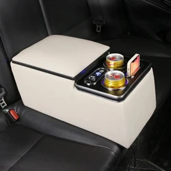 FOR KIA Amanti Avella BESTA Bongo Borrego Cadenza Carens Carnival CEED CERATO Ceres Rear Armrest Box Rechargeable USB