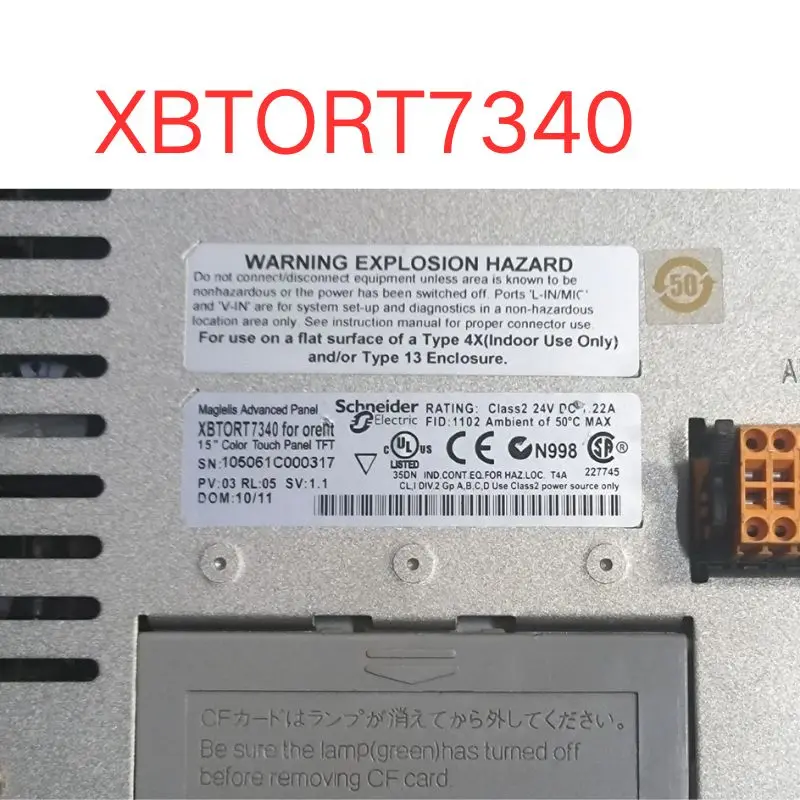 

б/у тестовый сенсорный экран XBTORT7340 ОК Быстрая доставка