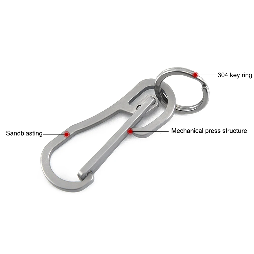 Key Ring Carabiner Outdoor Climbing Keychain Pendant Key Holder Belt Buckles Multi-purpose Hanging Buckle Tool