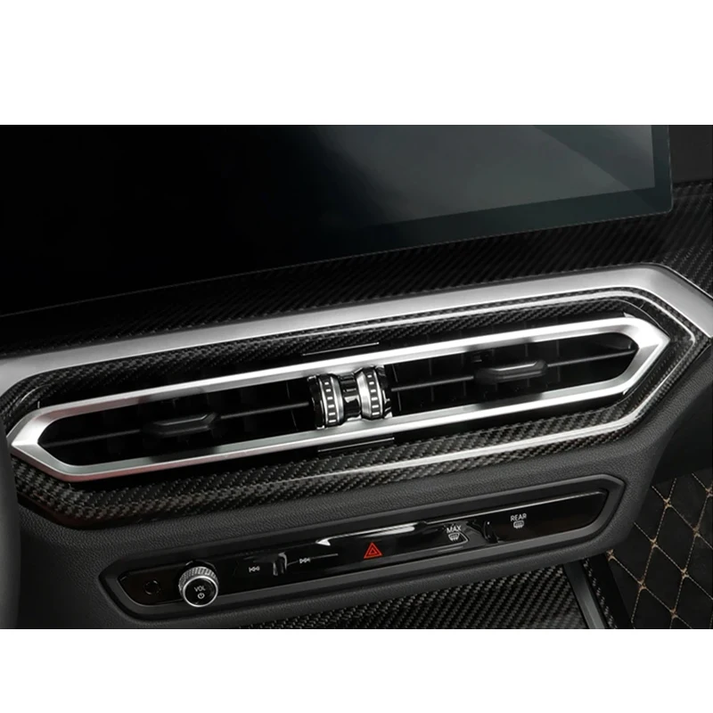 

Real Carbon Fiber For BMW 3 4 Series G20 G28 G22 G26 M3 G80 M4 G82 2022-2023 Car Console Air Outlet Vent Cover Car Accessories