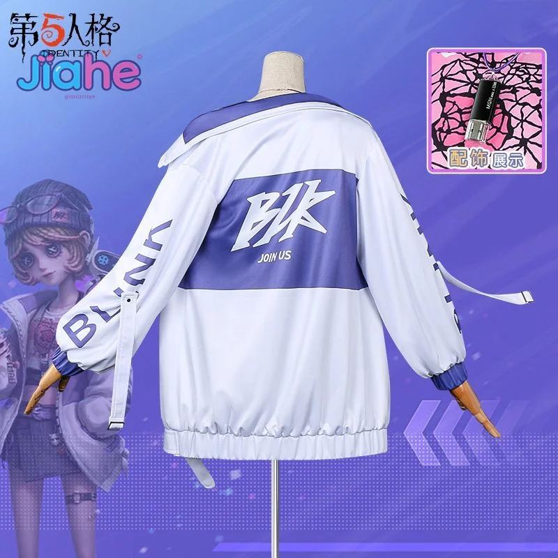 Identidade tracy reznik mecânico cosplay blk equipe esports série traje chapéu colete casaco saia cinto conjunto halloween doce novo uniforme