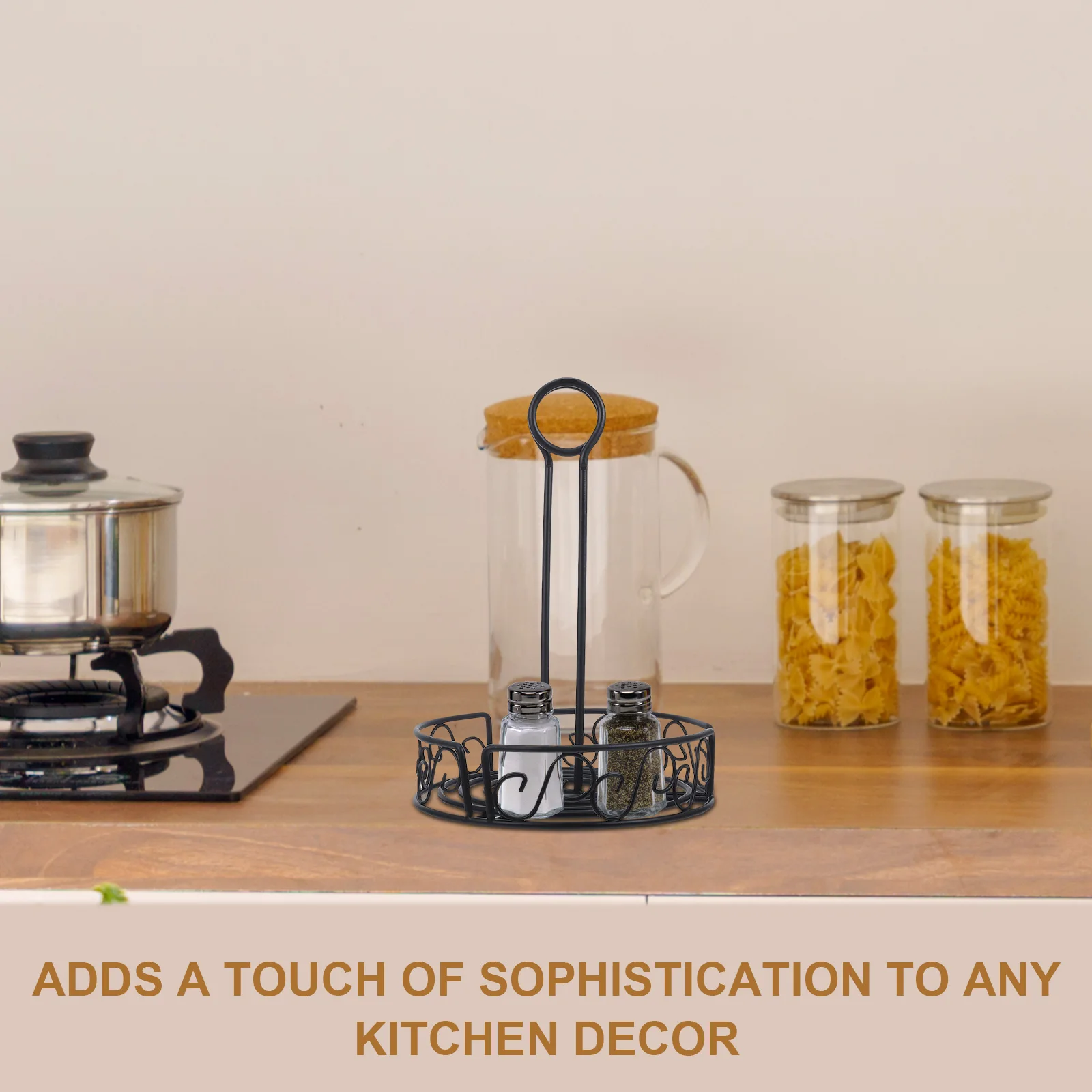 

Spice Organiser Seasoning Basket Bottle Storage Rack Kitchen Organizer Countertop Containers