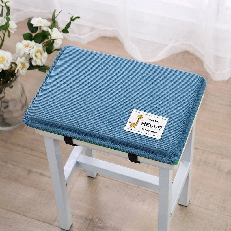 Rectangular Student Chair Pad Cover Thick Sponge Rebound  Cushion Heightened Classroom Special Chair Pad Anti-Buttock Pain