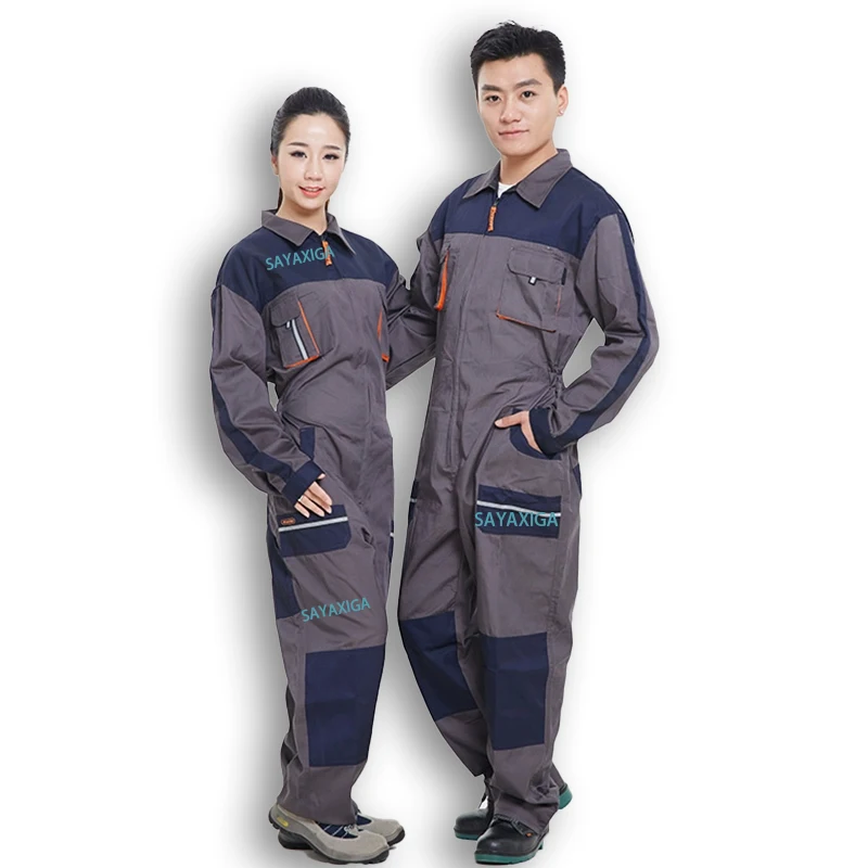 

Multi pocket large capacity storage workwear, wear-resistant and maintenance repair car labor protection jumpsuit