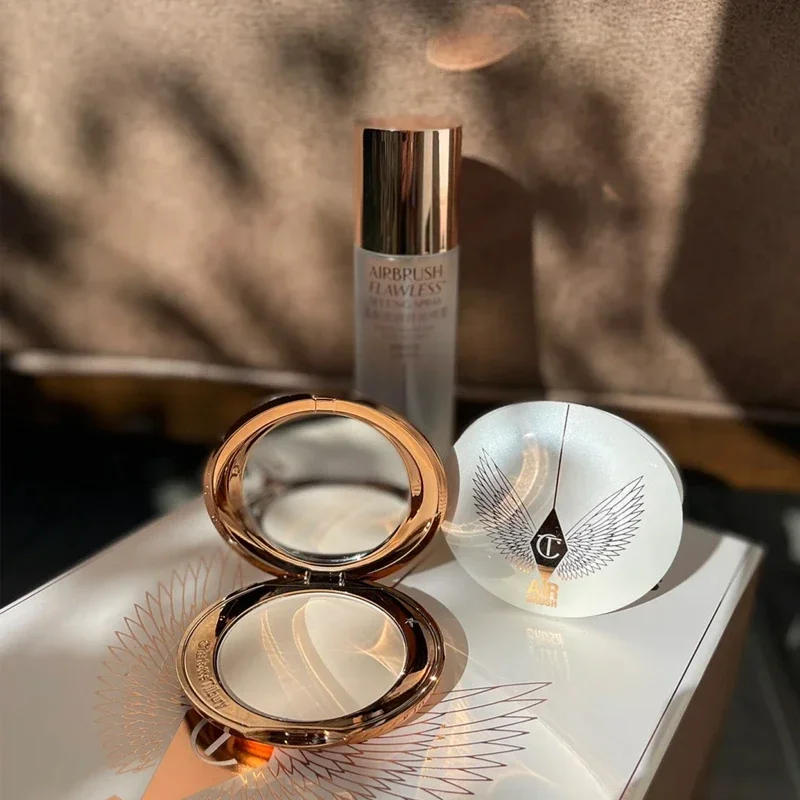 ファッションナチュラルマットフェイスプレスドセッティングパウダーファンデーションコンパクトコンシーラー新リップスティックディメンショナルベースメイクアップ化粧品
