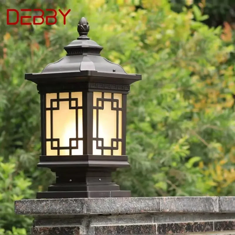 

DEBBY Outdoor Classical Post Lamp Simple Electricity LED Pillar Light Waterproof for Villa Courtyard Retro Garden Landscape