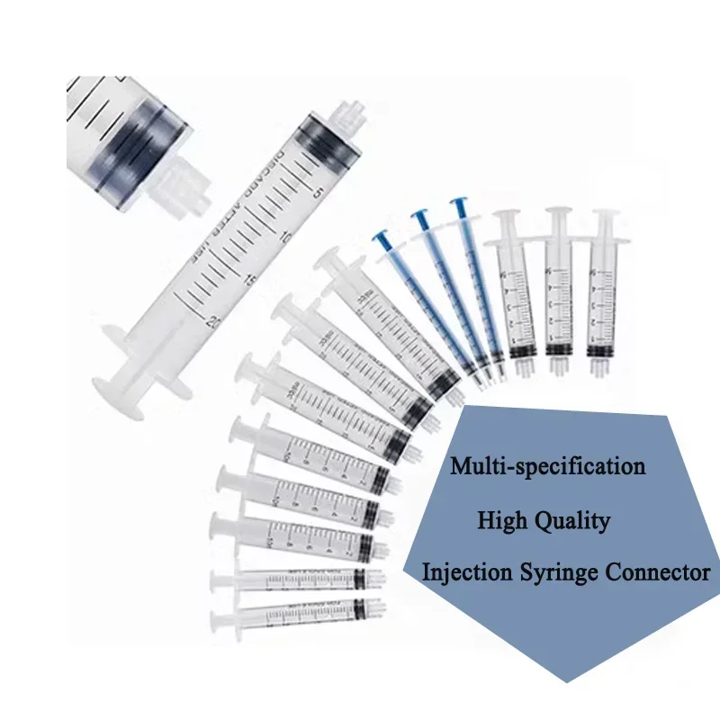 

10pcs Lab Luer Sampler Thread Connector Disposable Plastic Sampler Independent Packaging with Needle 1ml 3ml 5ml 10ml