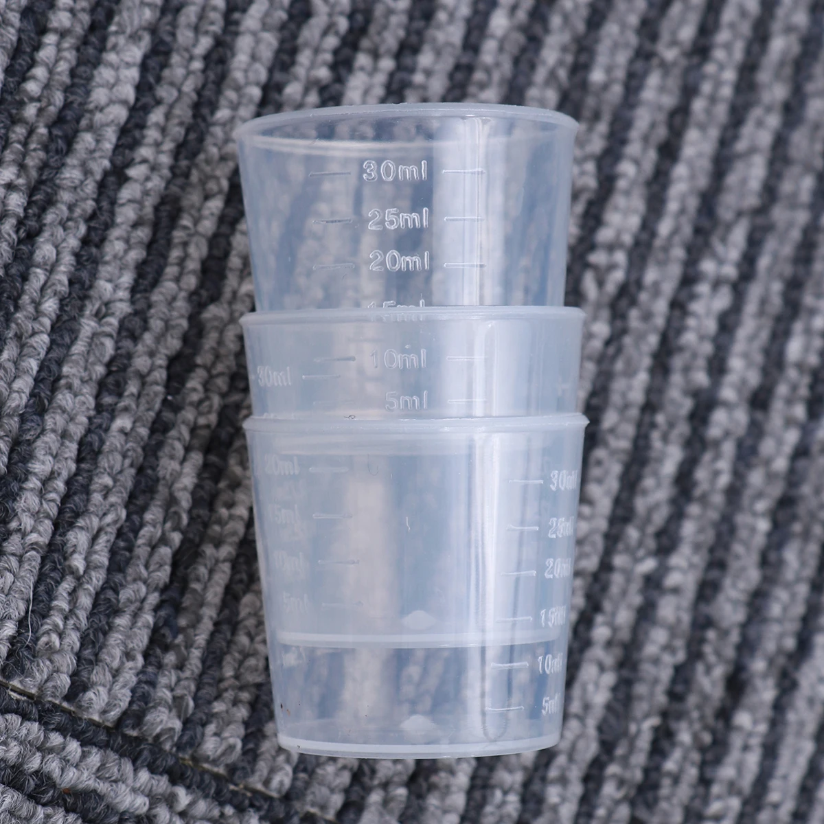 

60Pcs Plastic Graduated Cups 30ml Transparent Measuring Scale Lines Multi Purpose Liquid Powder Measuring Cup