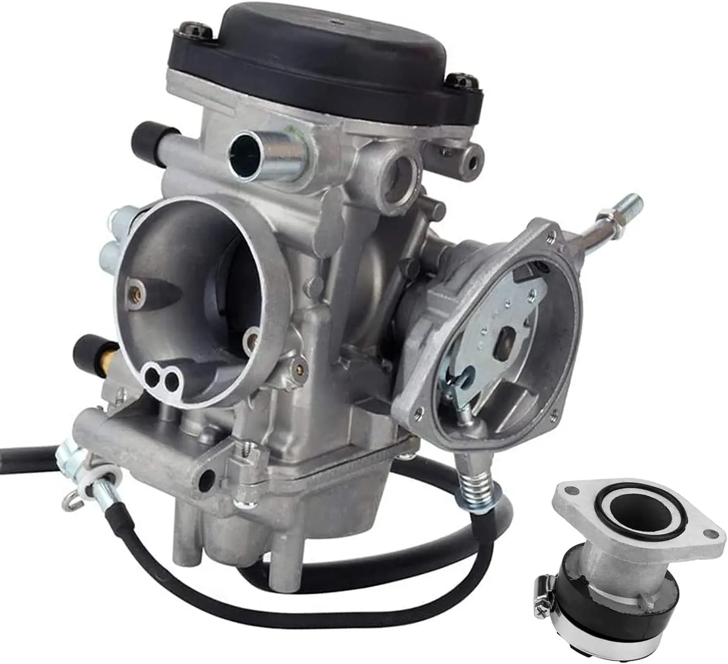 For Carburetor Carb for Yamaha Bruin 250 2005-2006, Big Bear 250 YFM250B 2007-2009 ATV (with Intake Manifold Boot)