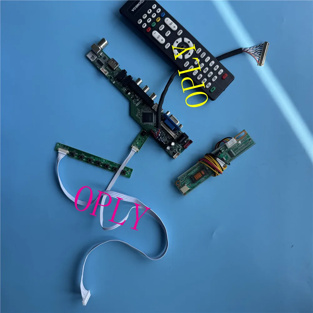 For LTN156AT01 AUDIO HDMI-compatible VGA AV TV USB LCD LED DIY 15.6" Monitor panel TV56 1366×768 TV Control Board kit