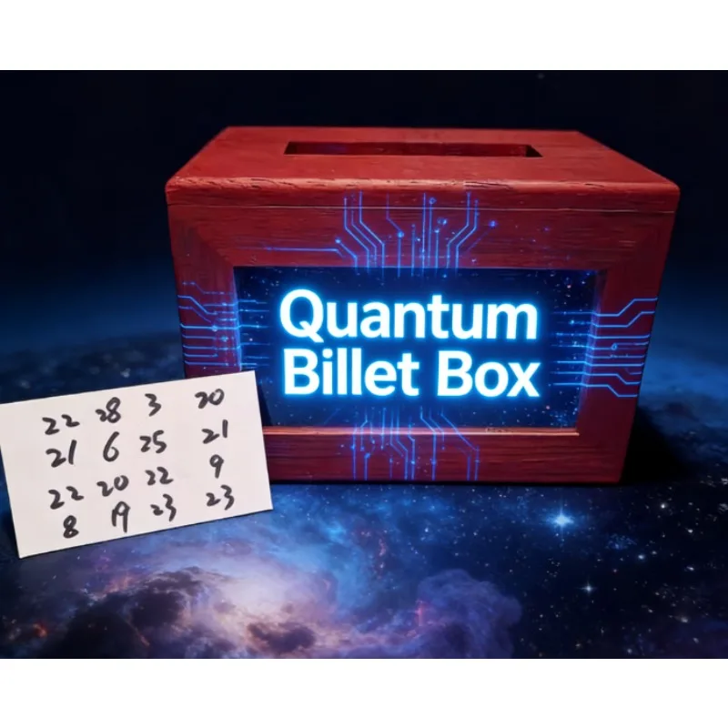 

Квантовая коробка для заготовок с ручкой, волшебный трюк крупным планом, деревянная коробка, магия, профессиональный фокусник, сценические иллюзии, реквизит, комедия