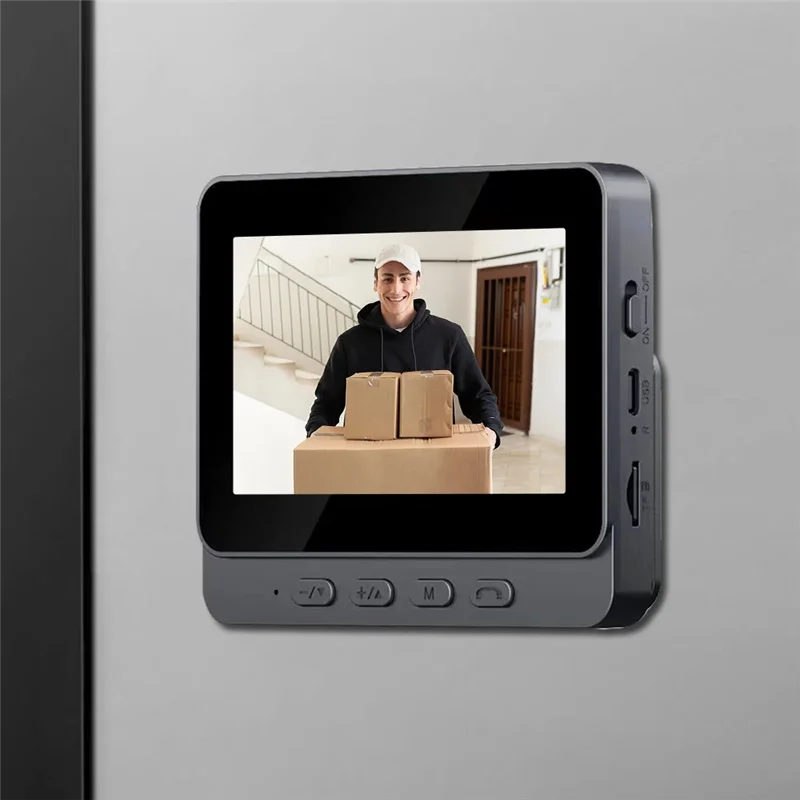 TCES-видео дверной звонок ИК ночного видения беспроводной дверной звонок 1080P 4,3-дюймовый IPS-экран камера дверного звонка 2,4G для виллы дома