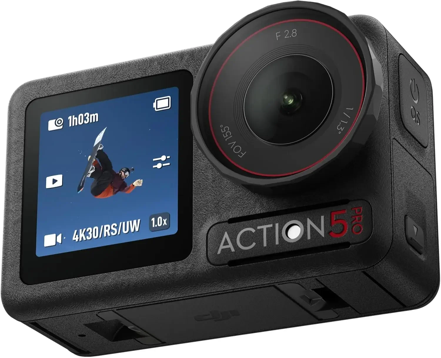Osmo Action 5 Pro Combo, Waterproof Action Camera with 1/1.3Sensor, 4K/120fps Video, Subject Tracking, Dual OLED Touchscreens,4K