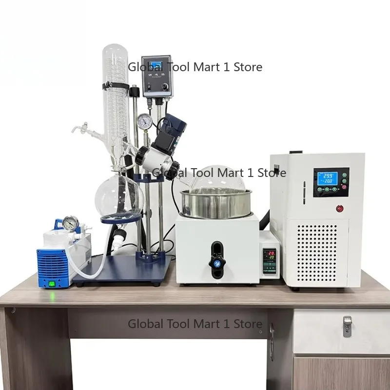 5L Al-ohol Extraction Mini Lab Rotavapor Rotovap Vacuum Rotary Evaporator Set with Vacuum Evaporator Concentrator