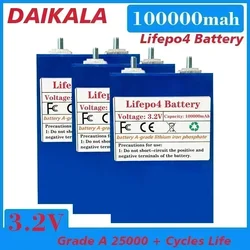 New Lifepo4 3.2V 100AH Lithium Iron Phosphate BatteryPack DIY 12V 24V 36V 48V  Vehicle Solar Storage System Battery