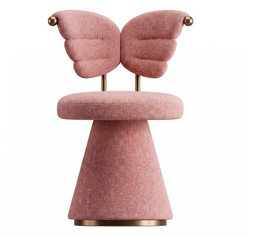Modern minimalist bedroom makeup chair rotatable dressing chair
