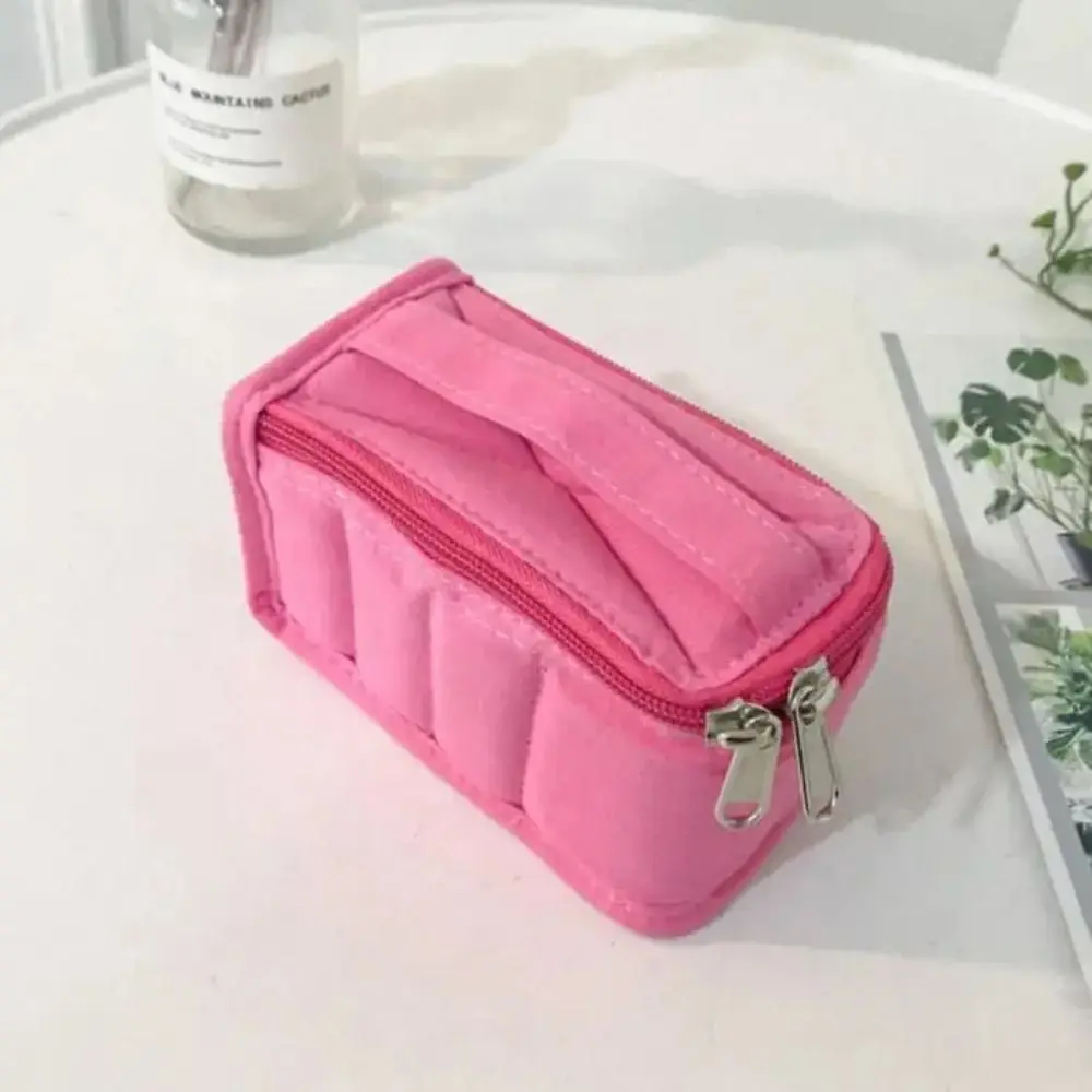 8-Grid Essential Oils Carry Case Moisture-proof Shockproof Cotton Manicure Polish Storage Bag Portable Convenient