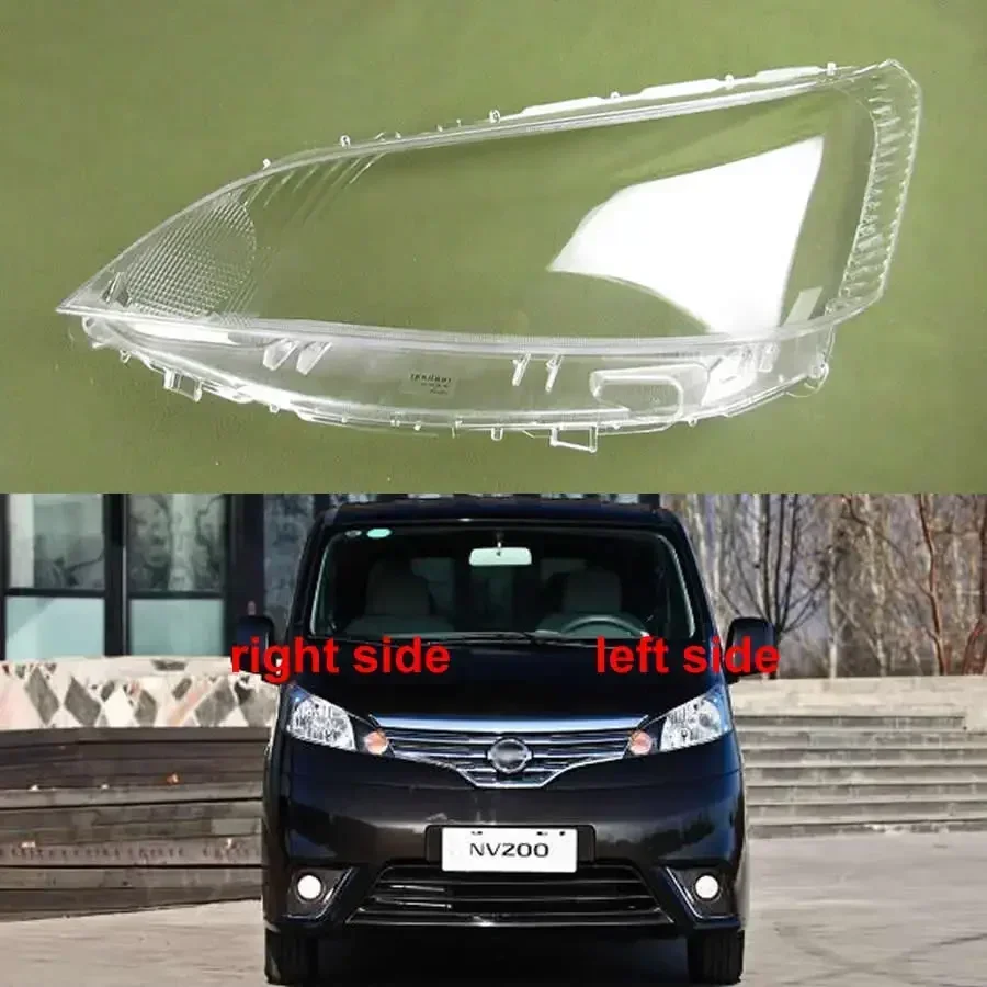 For Nissan NV200 2010-2018 Headlights Shell Mask Cover Transparent Headlamp Housing Plexiglass Replace The Original Lampshade