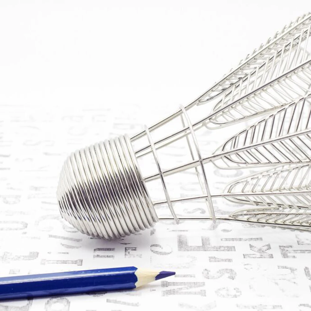 

Badminton Pen Holder Stationery Decor Pencil Desk Organizer Metal Container Holders School Supplies Shaped