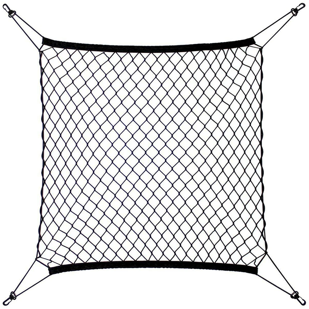 

70x70cm Car Storage Net Elastic Floor Car Boot Storage Mesh SUV Truck Netting Luggage Nylon Interior Cargo Net