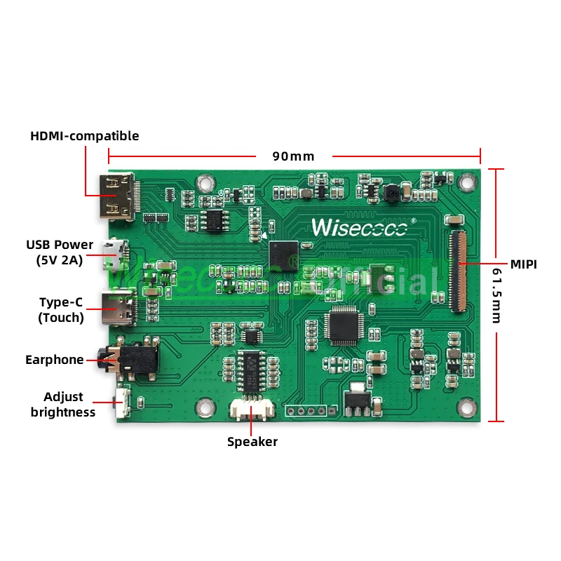 Imagem -04 - Painel Táctil Wisecoco-on-cell Placa para Controlador Mipi Ecrã Oled Amoled 2k 11 Contraste de Alta Resolução 1728x2368