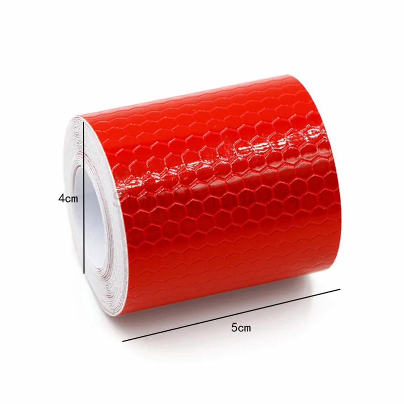 5cm*1m Hot Style White Adhesive Crystal Color Grid Reflective Film Reflective Tape Reflective Warning Tape